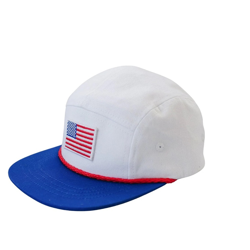Cash & Co Merica Snapback Hat S/M USA Flag Kids Adjustable Baseball Cap